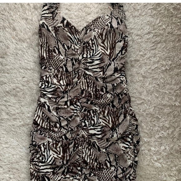 Aritzia Animal Print Mini Dress - Picture 2 of 4